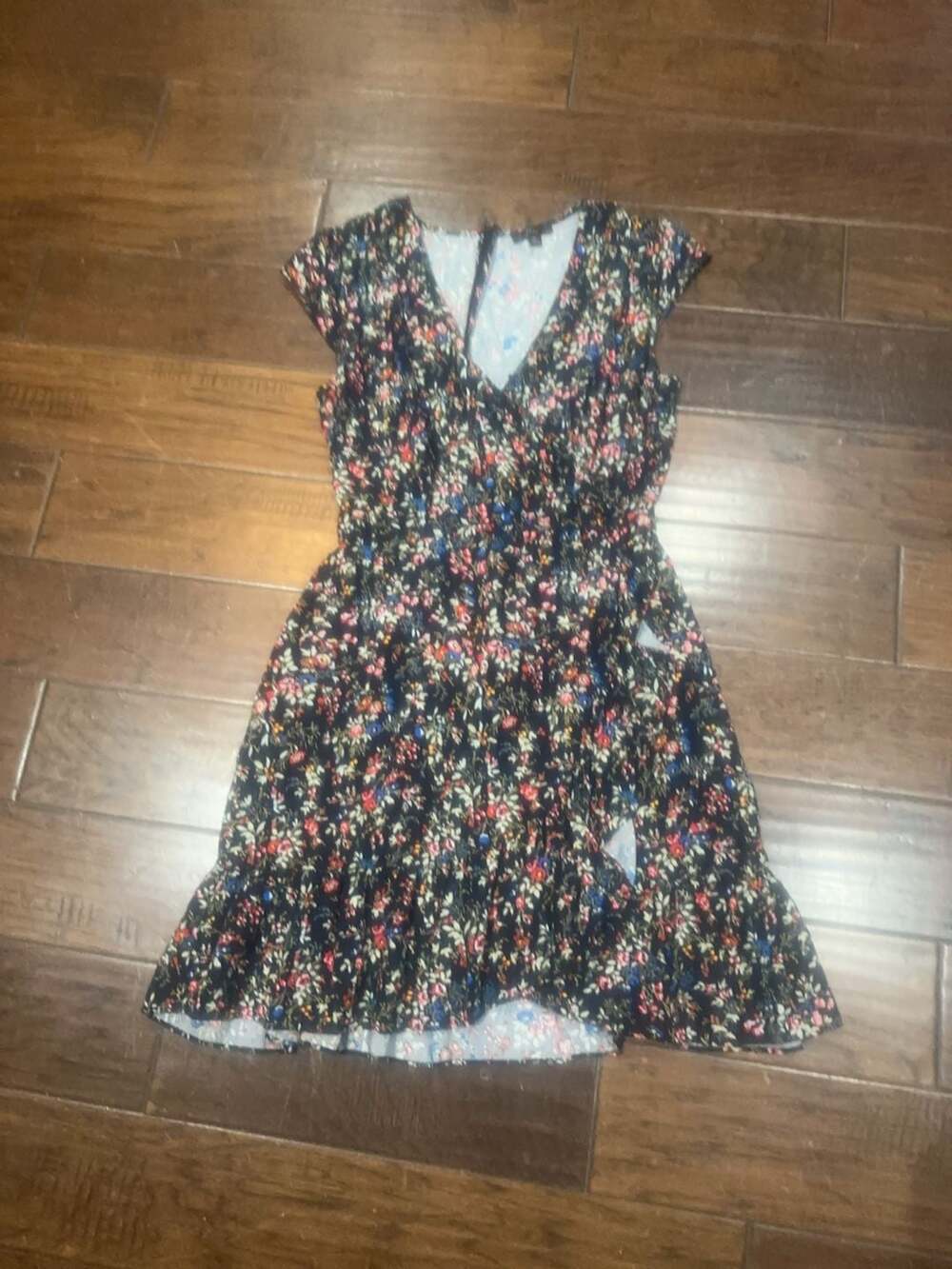 J.Crew Woman’s Floral Print Ruffle Hem Dress Size 8T